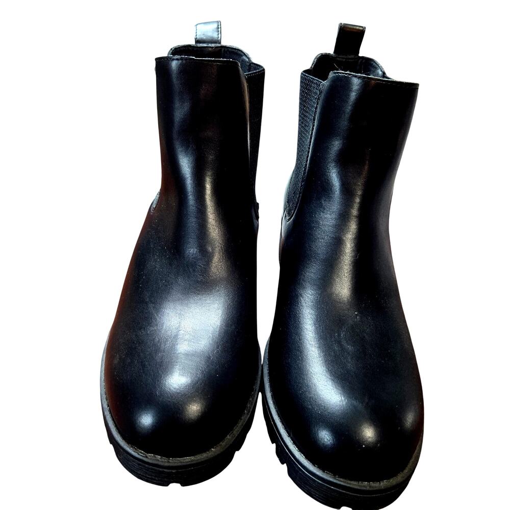 Vepose Size 10 Women's Black Ankle Boot Shoe